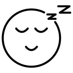 Sleep icon Thin line vector design