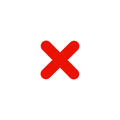 Red X cross icon