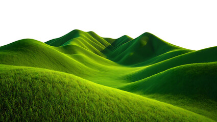 Majestic Green Mountain Landscape, bule sky