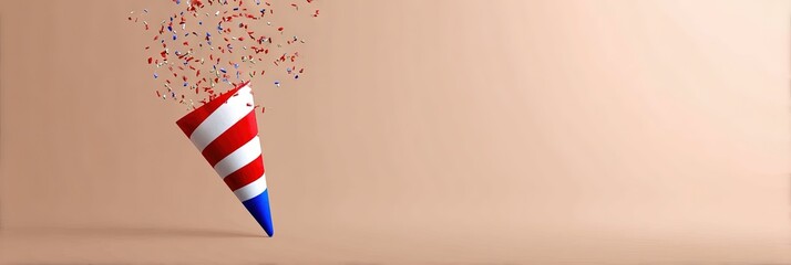 photo of bastille day, isolated on solid background, copy space 