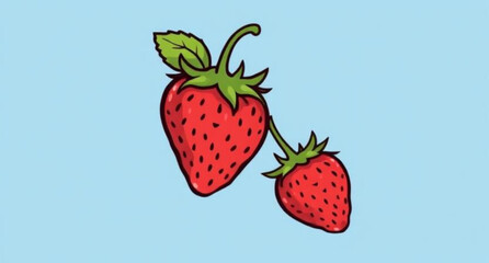 Strawberry sweet fruit, Strawberry natural food, Strawberry edible fruit, Strawberry delicious berry, Strawberry botanical illustration, Strawberry minimal design, Strawberry stylized, Strawberry mark