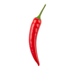 Single Red Chili Pepper isolated Transparent Background, png