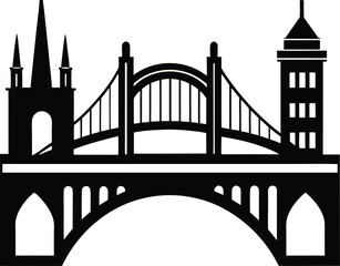 bridge vector illustration