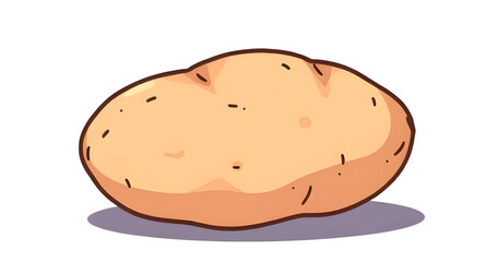 Potato icon, Potato vector, Potato illustration, Whole potato, Sliced potato, Raw potato, Brown potato, Cartoon potato, Realistic potato, Flat potato icon, Minimal potato design, Potato clipart, Veget