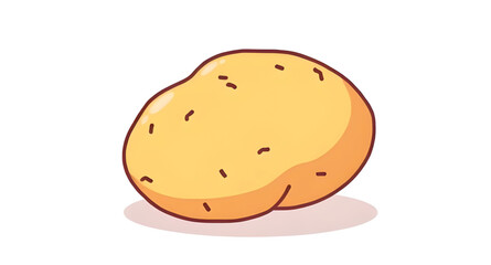 Potato icon, Potato vector, Potato illustration, Whole potato, Sliced potato, Raw potato, Brown potato, Cartoon potato, Realistic potato, Flat potato icon, Minimal potato design, Potato clipart, Veget