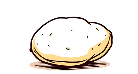 Potato icon, Potato vector, Potato illustration, Whole potato, Sliced potato, Raw potato, Brown potato, Cartoon potato, Realistic potato, Flat potato icon, Minimal potato design, Potato clipart, Veget