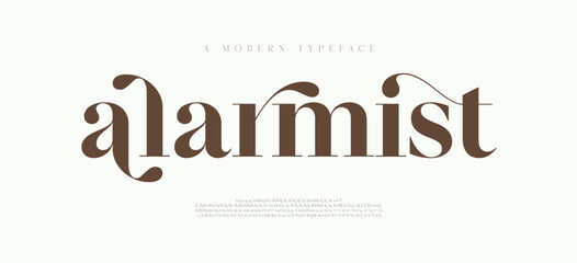 Elegant logo, aesthetic, Uppercase Lowercase and Number. wedding font, Classic Lettering Minimal Fashion Designs. Typography modern serif fonts regular decorative vintage concept. vector illustration 