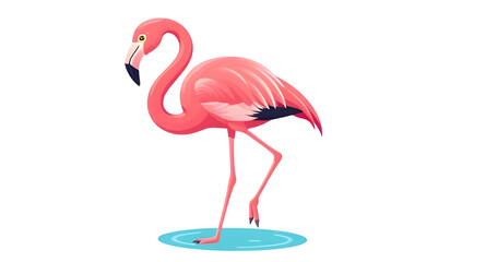 Flamingo icon, Flamingo vector, Tropical bird, Pink flamingo, Flamingo silhouette, Flamingo outline, Standing flamingo, One-legged bird, Flamingo cartoon, Cute flamingo, Elegant bird, Flamingo clipart