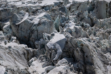 Glaciers of Le Mont Blanc in the French Alps