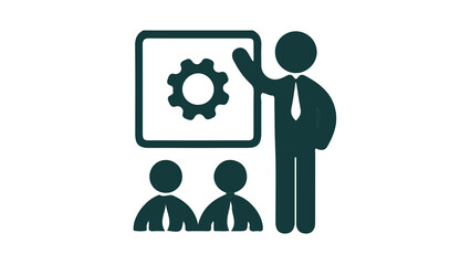 collection business icon with white background.