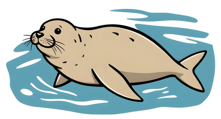Sea lion icon, Sea lion vector, Marine mammal icon, Ocean animal, Sea lion silhouette, Sea lion illustration, Cute sea lion, Cartoon sea lion, Swimming sea lion, Sea lion clipart, Sea lion drawing, Se