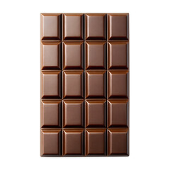 dark chocolate bar on transparent background