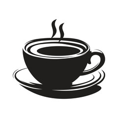 Coffee Cup Silhouette Vector Illustration
