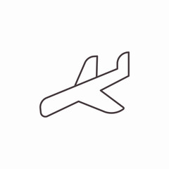 airplane arrival icon sign vector