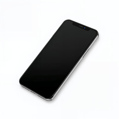 Modern smartphone isolated on pure white background  