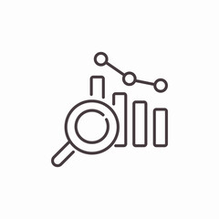 chart analysis icon sign vector