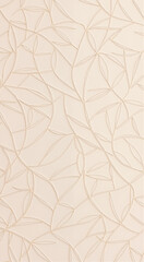 Abstract Beige Pattern with Leaf Design