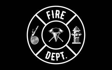 Fire department Maltese Cross Firefighter t-shirt quotes svg design