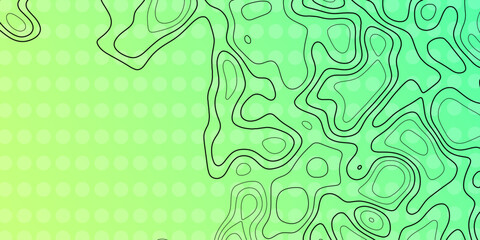 Abstract green background with flowing lines and patterns in a contemporary style