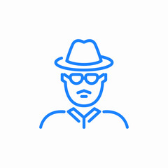 spy man icon sign vector