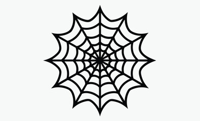 Spider web outline, decorative web drawing, coloring page vector, decorative spider web outline coloring book page line art drawing 