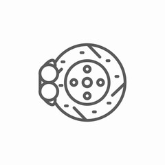 car break system icon sign vector
