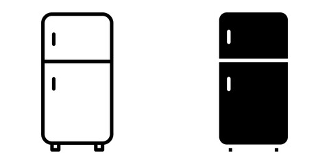 Fridge Icon set. Symbol isolated on white background. vector illustration.