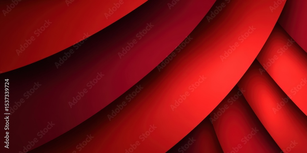 Poster abstract red layers with shadow, ideal for modern backgrounds and creative design projects