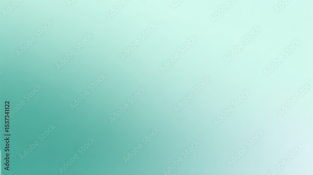 Poster soft gradient background in teal and white, ideal for calming designs and digital marketing