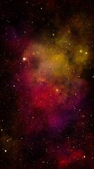 Deep space nebula with scattered stars.