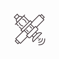 satellite dish communication icon sign vector