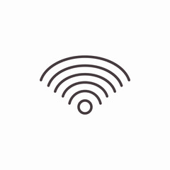 wifi signal waves icon sign vector
