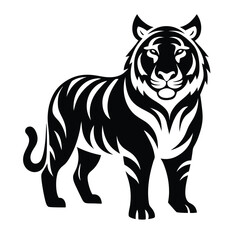 Tiger Silhouette Vector Icon