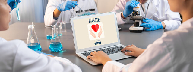 Online donation platform offer brisk money sending system for people to transfer on the internet