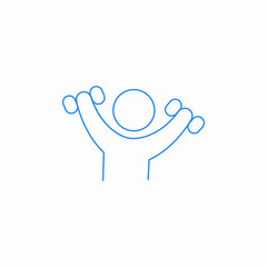 dumbbels exercise icon sign vector