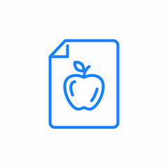 healthy menu icon sign vector