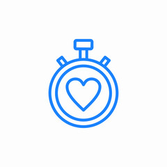 heart beat measure icon sign vector