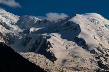 Glaciers of Le Mont Blanc in the French Alps