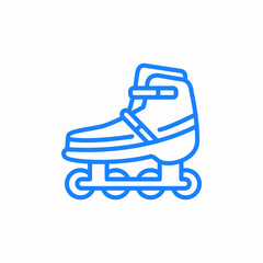 inline skateing icon sign vector