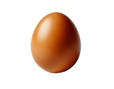 Isolated whole egg on white background features a smooth shell texture with clean edges, captured in high resolution, emphasizing simplicity, minimalism, clarity, purity, natural form, and subtle shad