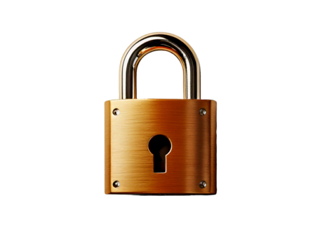 Lock icon isolated on a clean white background, featuring a bold design with sharp, high-resolution details. The edges are crisp and precise, emphasizing simplicity, clarity, and modern minimalistic s