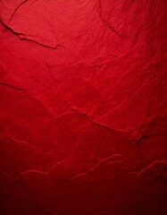 Bright red abstract background features a smooth, blank paper texture with subtle folds and shadows. Its vivid color and clean surface create a bold, dynamic visual ideal for design presentations and 