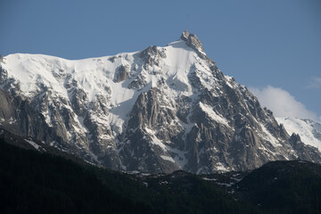 Glaciers of Le Mont Blanc in the French Alps