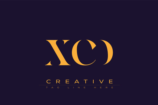 XCD abstract letter logo design. This logo is designed by three abstract letters.