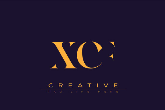 XCF abstract letter logo design. This logo is designed by three abstract letters.