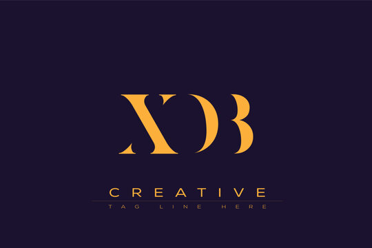 XDB abstract letter logo design. This logo is designed by three abstract letters.