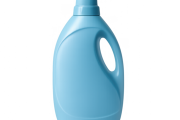 Blank detergent bottle isolated on transparent background, perfect for showcasing your product design