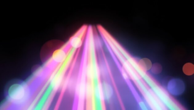 Enchanting symphony of light trails against the cosmic night canvas