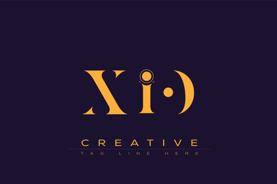 XIO abstract letter logo design. This logo is designed by three abstract letters.