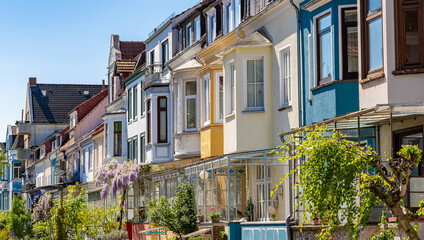 Bunte H&auml;userfassaden in der Bremer Neustadt